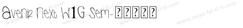 Avenir Next W1G Sem字体转换